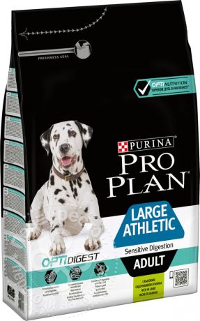 Сухой корм для собак Pro Plan Optidigest Large Athletic Adult с ягненком и рисом 3кг