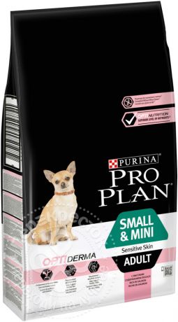 Сухой корм для собак Pro Plan Optiderma Small&Mini Adult Sensitive с лососем и рисом 7кг