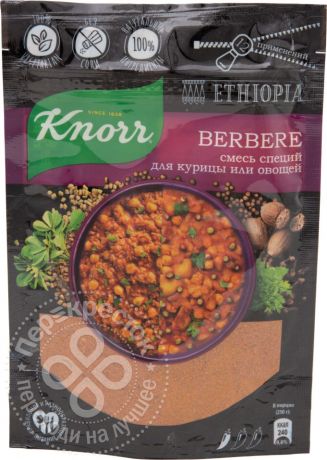 Смесь специй Knorr Berbere для курицы или овощей 30г