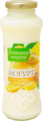 Йогурт питьевой Полезные продукты Лимон-имбирь 1.5% 250г