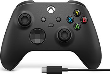 Геймпад Microsoft Xbox One ЧЕРНЫЙ + кабель USB Type-C (1V8-00008)