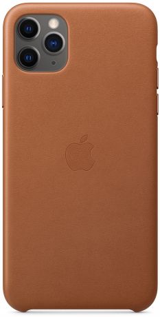 Клип-кейс Apple Leather для iPhone 11 Pro Max (золотисто-коричневый)