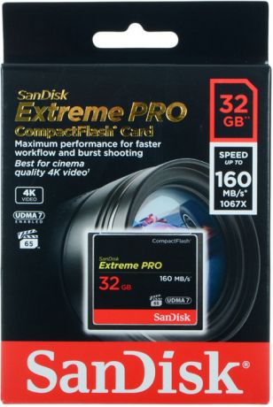 SanDisk Compact Flash 32Gb Extreme Pro UDMA