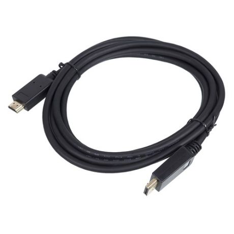 Кабель 1.2v, DisplayPort (m) - HDMI (m), GOLD , 3м, черный