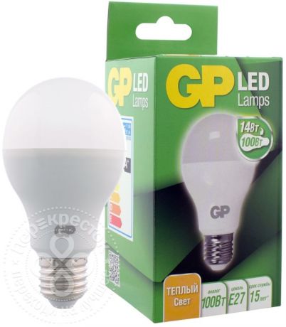Лампа светодиодная GP LED E27 14Вт