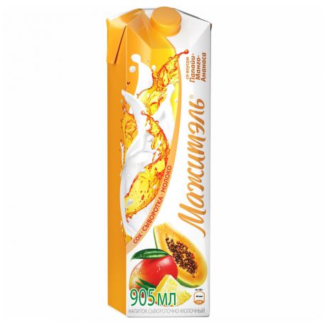 Напиток сывороточно-молочный Мажитэль Папайя манго ананас 950 г