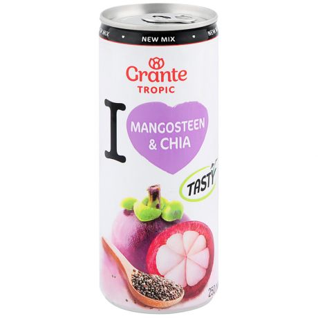 Напиток сокосодержащий Grante Чиа Мангостин 0.25 л