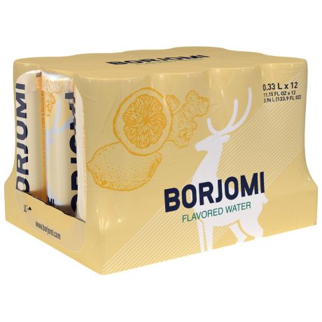 Напиток Borjomi Flavored Water Цитрусовый микс-Имбирь без сахара 330 мл 12 штук