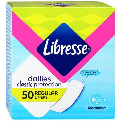 Прокладки ежедневные Libresse Classic 50 штук