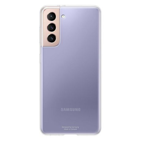 Чехол (клип-кейс) SAMSUNG Clear Cover, для Samsung Galaxy S21, прозрачный [ef-qg991ttegru]