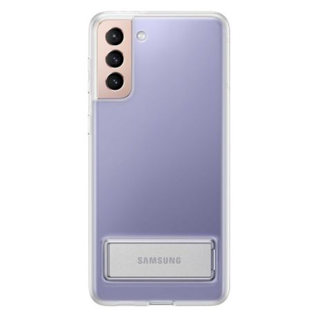 Чехол (клип-кейс) SAMSUNG Clear Standing Cover, для Samsung Galaxy S21+, прозрачный [ef-jg996ctegru]