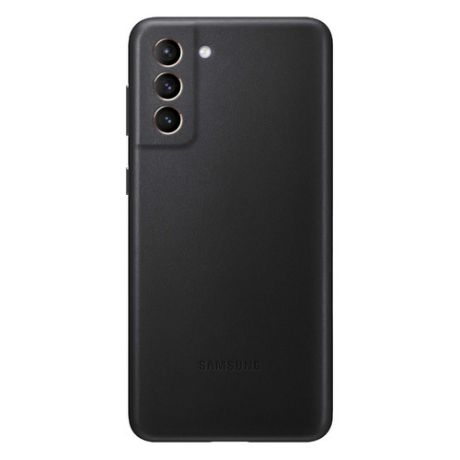 Чехол (клип-кейс) SAMSUNG Leather Cover, для Samsung Galaxy S21+, черный [ef-vg996lbegru]