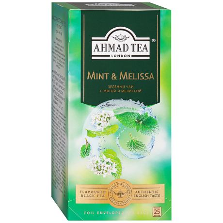 Чай Ahmad Tea Мята-Мелисса зеленый 25 пакетиков по 1.8 г