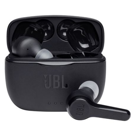 Гарнитура JBL T215 TWS, Bluetooth, вкладыши, черный [jblt215twsblk]