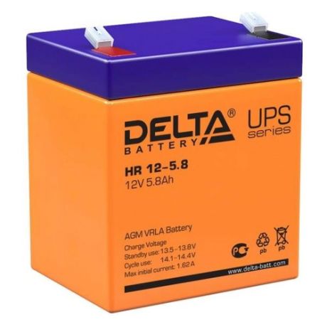 Аккумуляторная батарея для ИБП DELTA HR 12-5.8 12В, 5.8Ач