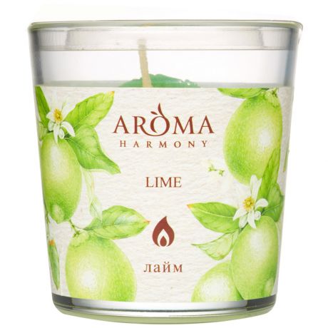 Свеча ароматическая Aroma Harmony Лайм 160 г