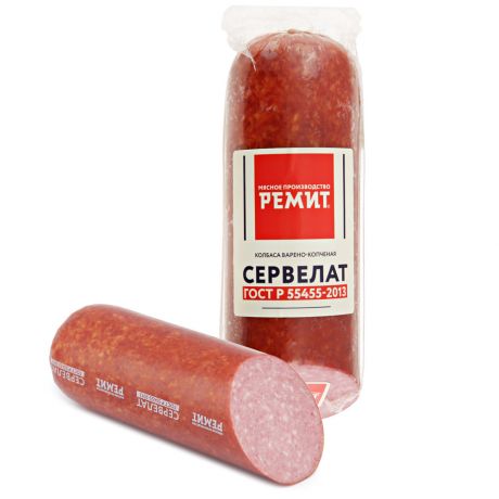 Колбаса варено-копченая Ремит Сервелат 0.3-0.5 кг
