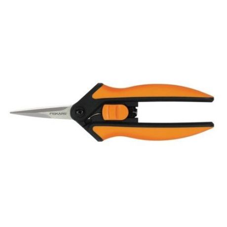 Ножницы для цветов Fiskars Solid SP13 черный/оранжевый (1051600)