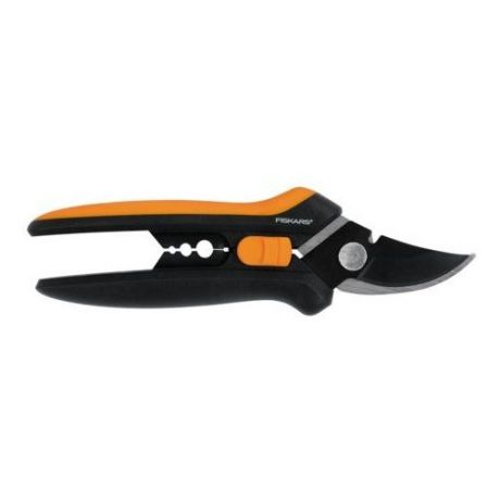 Ножницы для цветов Fiskars Solid SP14 черный/оранжевый (1051601)