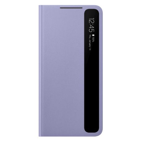 Чехол (флип-кейс) SAMSUNG Smart Clear View Cover, для Samsung Galaxy S21+, фиолетовый [ef-zg996cvegru]