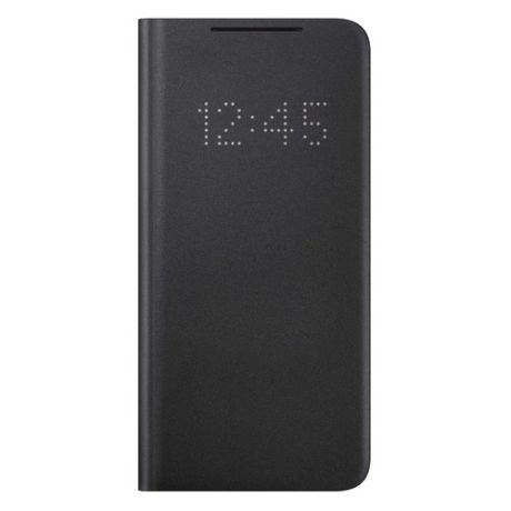 Чехол (флип-кейс) SAMSUNG Smart LED View Cover, для Samsung Galaxy S21, черный [ef-ng991pbegru]