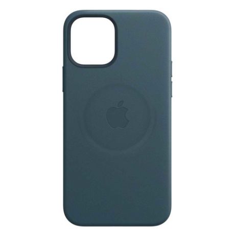 Чехол (клип-кейс) APPLE Leather Case with MagSafe, для Apple iPhone 12 Pro Max, синий балтийский [mhkk3ze/a]