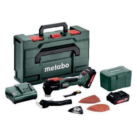 Многофункциональный инструмент METABO MT 18 LTX BL QSL, 2 аккумулятора в комплекте, зеленый/черный [613088500]