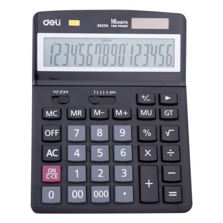 Калькулятор DELI E39259, 16-разрядный, черный