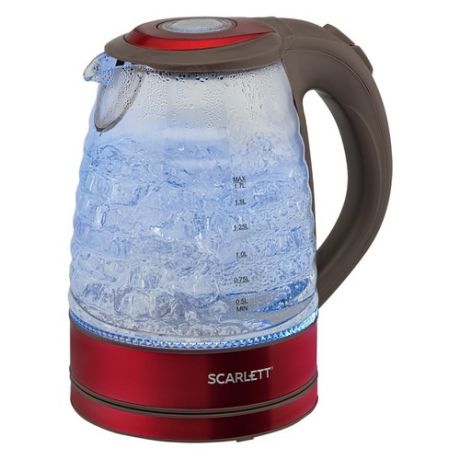 Чайник электрический SCARLETT SC-EK27G62, 2200Вт, красный