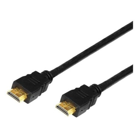 Кабель аудио-видео REXANT 17-6206, HDMI (m) - HDMI (m) , ver 1.4, 5м, GOLD ф/фильтр, черный