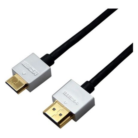 Кабель аудио-видео REXANT 17-6713, mini-HDMI (m) - HDMI (m) , ver 1.4, 1.5м, GOLD черный