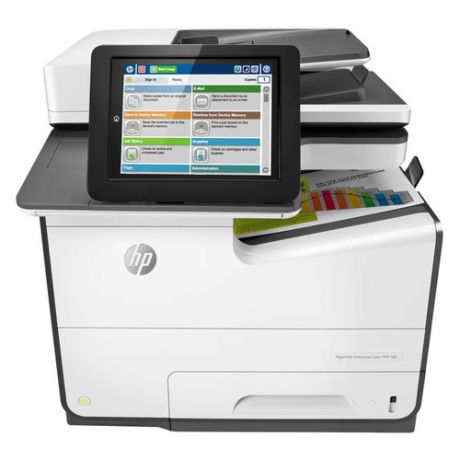 МФУ струйный HP PageWide Enterprise Color 586dn, A4, цветной, струйный, черный [g1w39a]