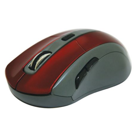 Мышь DEFENDER Accura MM-965, оптическая, беспроводная, USB, красный и серый [52966]