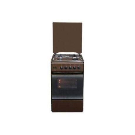 Газовая плита FLAMA FG 24211 B, газовая духовка, коричневый