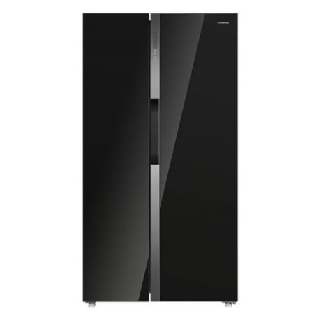 Холодильник MAUNFELD MFF177NFB, двухкамерный, черный
