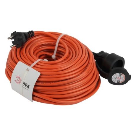 Удлинитель силовой Эра UPx-1-2x1-40m-IP44 (Б0046808) 2x1.0кв.мм 1розет. 40м ПВС 10A без катушки оран