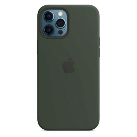 Чехол (клип-кейс) APPLE Silicone Case with MagSafe, для Apple iPhone 12 Pro Max, зеленый кипрский [mhlc3ze/a]