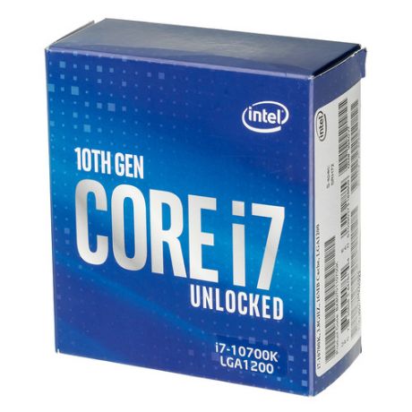 Процессор INTEL Core i7 10700K, LGA 1200, BOX (без кулера) [bx8070110700k s rh72]