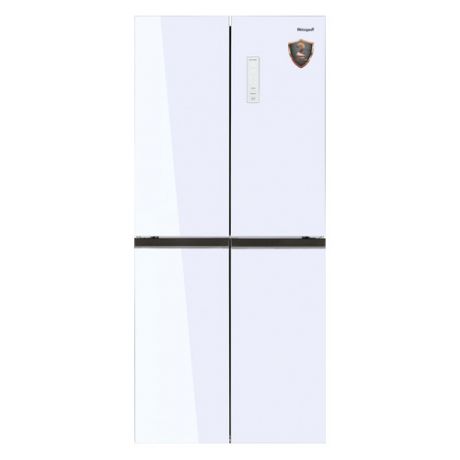 Холодильник WEISSGAUFF WCD 486 NFW, трехкамерный, белый