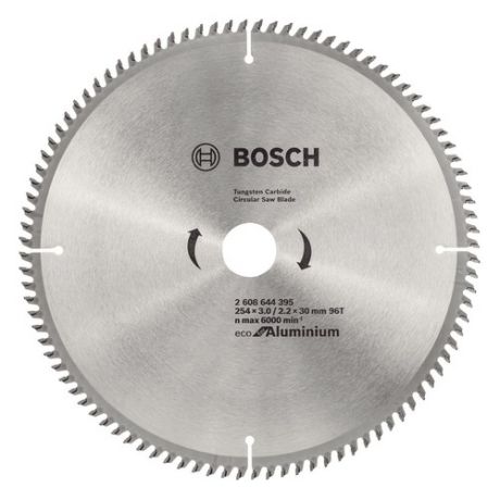 Пильный диск BOSCH 2608644395, по алюминию, 254мм, 30мм