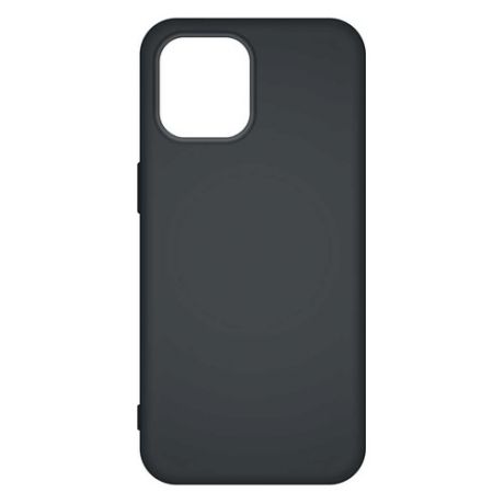 Чехол (клип-кейс) BORASCO Silicone Case, для Apple iPhone 12 Pro Max, черный (матовый) [39170]