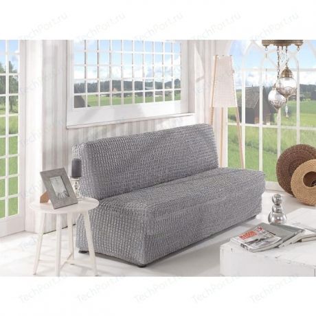 Чехол для двухместного дивана без подлокотников Karna серый (2649/CHAR007)
