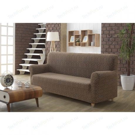 Чехол для трехместного дивана Karna Milano коричневый (2686/CHAR005)