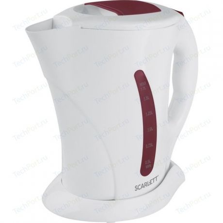 Чайник электрический Scarlett SC-EK14E08 белый/бордовый