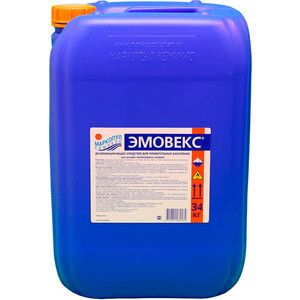 Жидкий хлор для дезинфекции воды Маркопул Кемиклс Эмовекс М47 (водный раствор гипохлорита натрия) 30л (34кг)