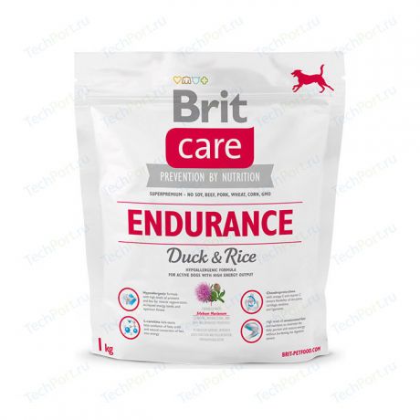 Сухой корм Brit Care Endurance Duck & Rice гипоаллергенный с уткой и рисом для активных собак 1кг (132741)