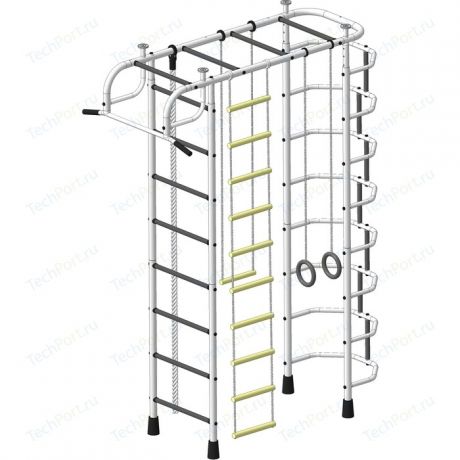 Детский спортивный комплекс Пионер 2М бело/серый