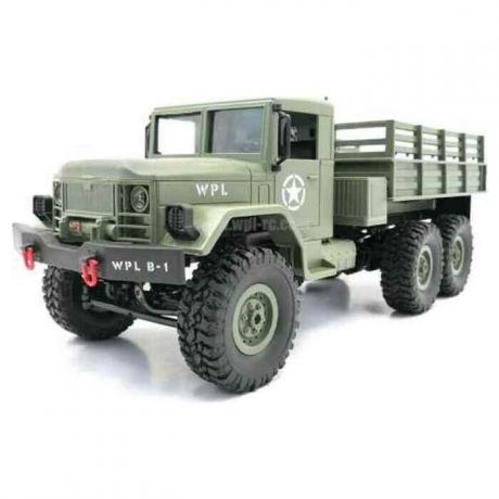 Радиоуправляемая машина WPL Army Truck 6WD KIT масштаб 1:16 2.4G - WPLB-16K-Green