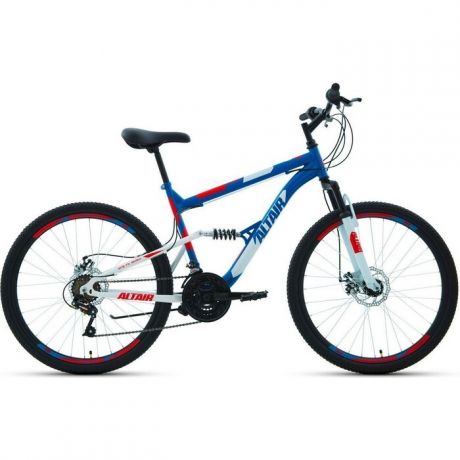 Велосипед Altair MTB FS 26 2.0 disc (2020) 18 синийкрасный