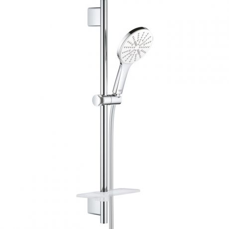 Душевой гарнитур Grohe Rainshower SmartActive с полочкой, белая луна (26577LS0)